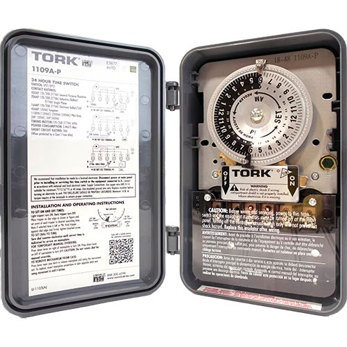 Tork Mechanical Timer - Plastic Enclosure - 120-277V