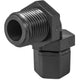 Parker Elbow Compression Fitting - 1/2" Thread x 3/8" Tubing