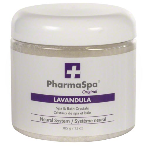 PharmaSpa Original: Spa and Bath Crystals with All-Natural Extracts - 385 g/13 oz ? Epsom Bath Salt for Hot Tub Aromatherapy and Relaxation ? Gluten Free, Parabens Free, Cruelty Free (LAVANDULA)