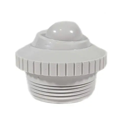 White plastic fitting on a white background