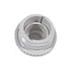 Gray plastic component on a white background