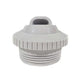 Gray plastic fitting on a white background