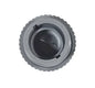 Gray mechanical component on a white background