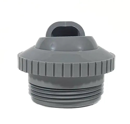 Gray plastic fitting on a white background
