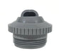 Gray plastic fitting on a white background