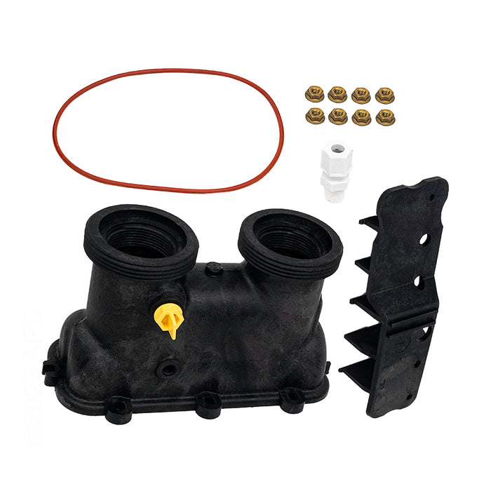 Raypak Inlet/Outlet Header Complete 011594F