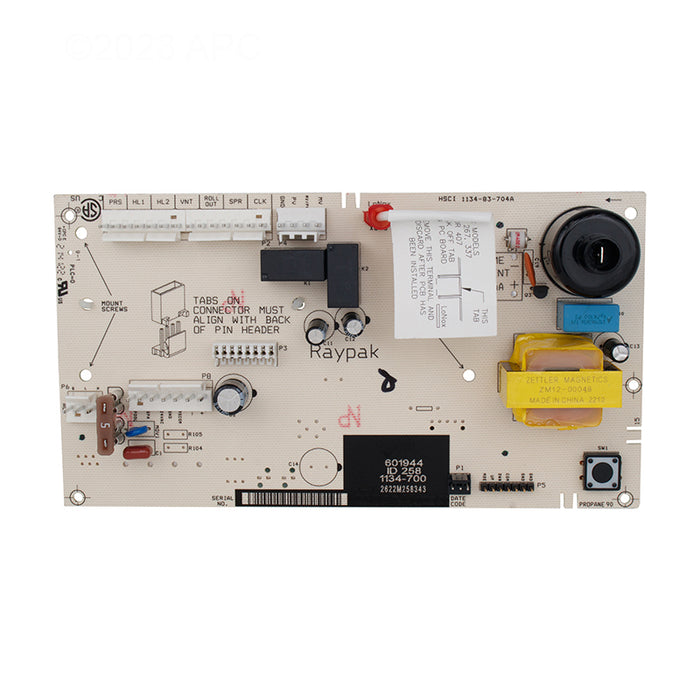 Raypak Digital P.C. Control Board 100-10000345