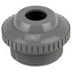 Gray plastic fitting on a white background