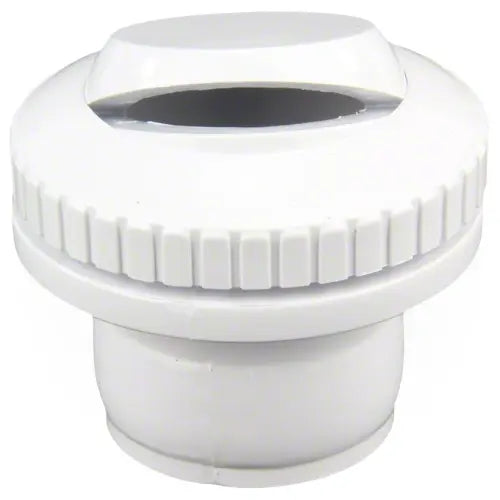 White plastic fitting on a white background