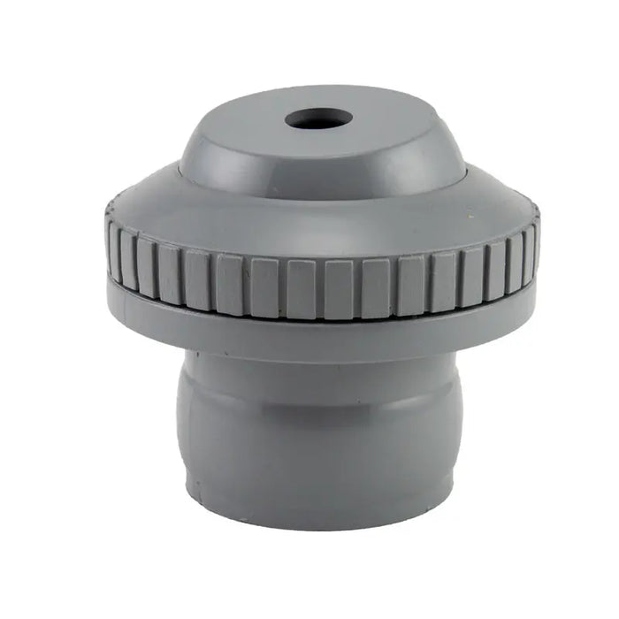 Gray plastic fitting on a white background