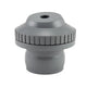 Gray plastic fitting on a white background