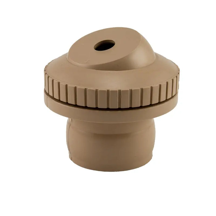 Beige garden sprinkler head on a white background