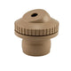 Beige garden sprinkler head on a white background
