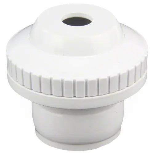 White plastic fitting on a white background