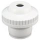 White plastic fitting on a white background