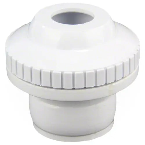 White plastic fitting on a white background