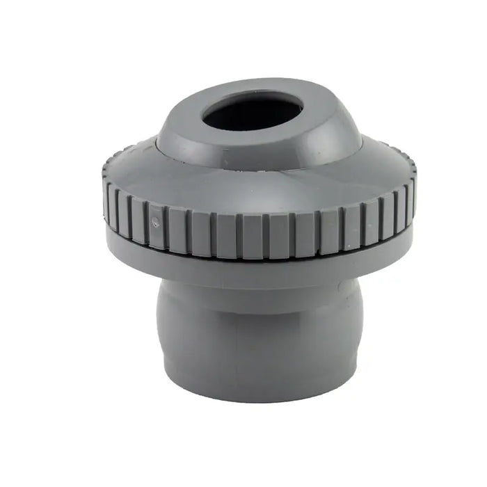 Gray plastic fitting on a white background