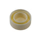 White plastic cap on a white background