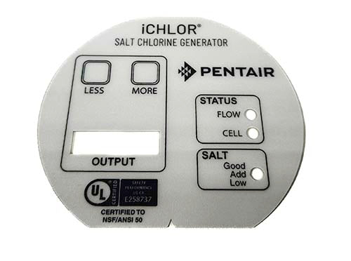 Pentair iChlor Face Label 523104