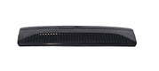 Black car roof rack on a white background