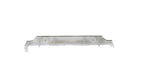 Metallic car bumper on a white background