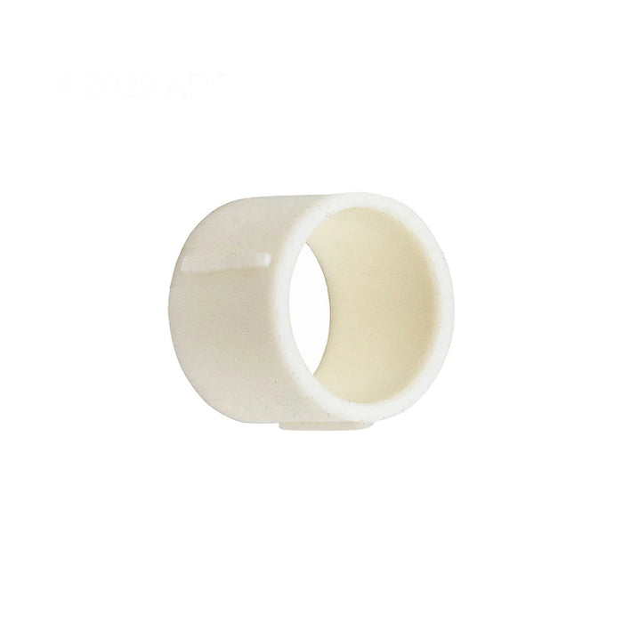 White rubber band on a white background