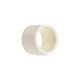 White rubber band on a white background
