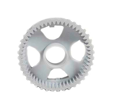 White gear on a white background