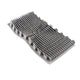 Gray heat sink on a white background