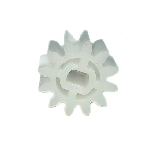 White gear on a white background