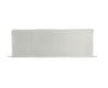 Rectangular white bath mat on a white background