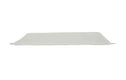 White rectangular object on a white background