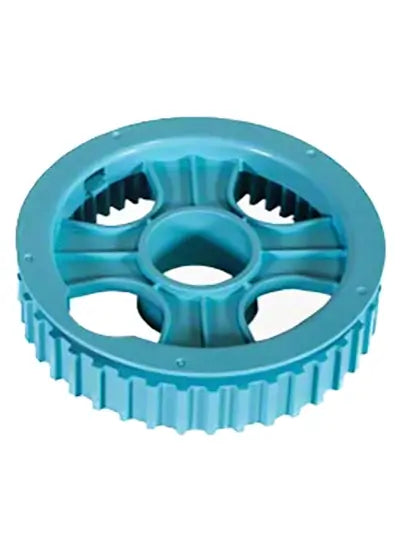 Blue gear on a white background
