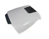 White and black air vent on a white background
