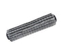 Gray bristle brush roller on a white background