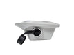 White security camera on a white background