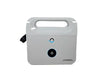 White portable device with handles and power indicator on a white background