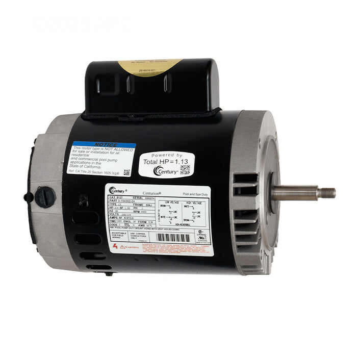 Century Centurion Series 3/4 HP, P56J Frame Motor B127