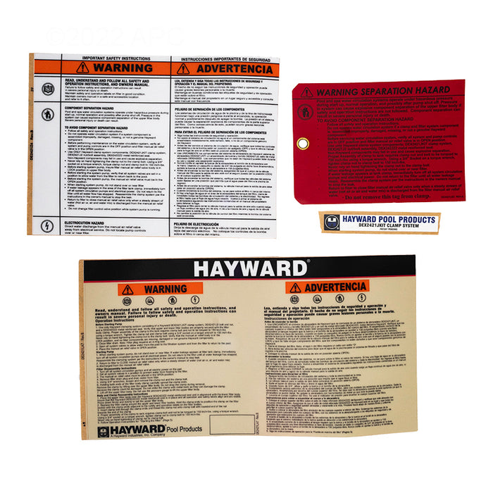 Hayward Label Pack DEX2420LA6PAK