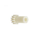 White plastic gear on a white background