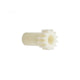 Small plastic gear on a white background