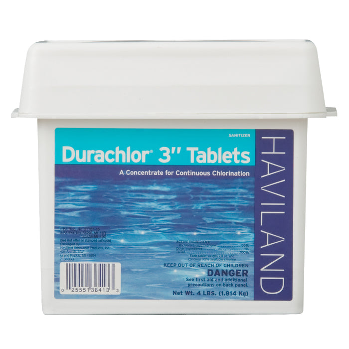 DuraChlor 3" Chlorinating Tablets - 4 Pounds - Wrapped