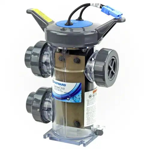 Pool filter pump with 'Oscard' branding on a white background