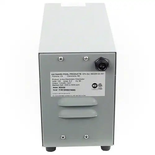 Electrical component with Hayward Pool Products branding on a white background
