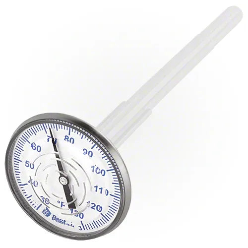 Bentley thermometer on a white background