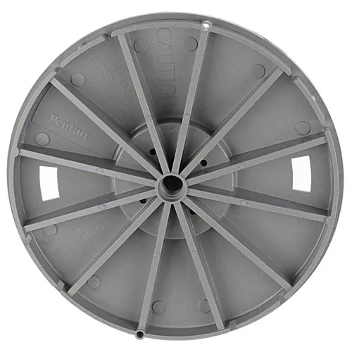 Gray plastic wheel or hubcap with 'Pentafit' branding on a white background