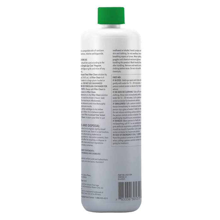 Leisure Time Filter Clean - 16 Ounce