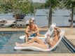TenJam Laylo Lounger with 4" Risers - Yellow