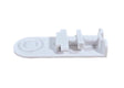 White kitchen knife sharpener on a white background