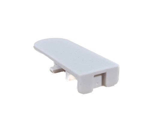 White plastic bracket on a white background